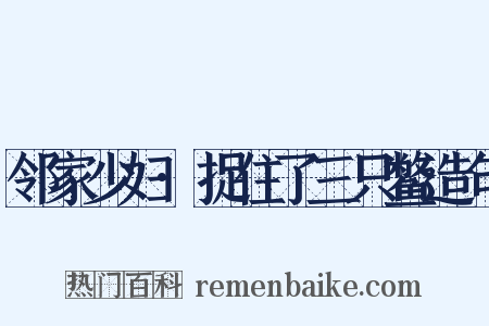 邻家少妇·捉住了三只鳖造句是什么意思的图片